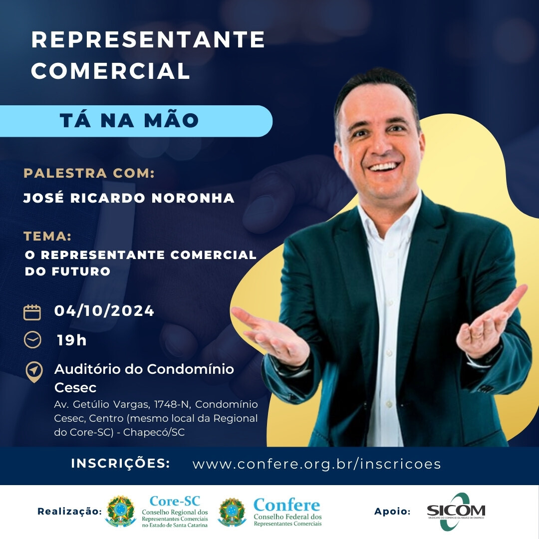 Palestra gratuita: O Representante Comercial do Futuro