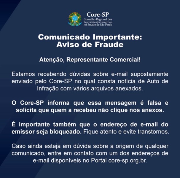 atencao-tentativa-de-fraude-por-e-mail-supostamente-enviado-pelo-core-sao-paulo-representantes-comerciais-de-sc-tambem-estao-recebendo-o-e-mail