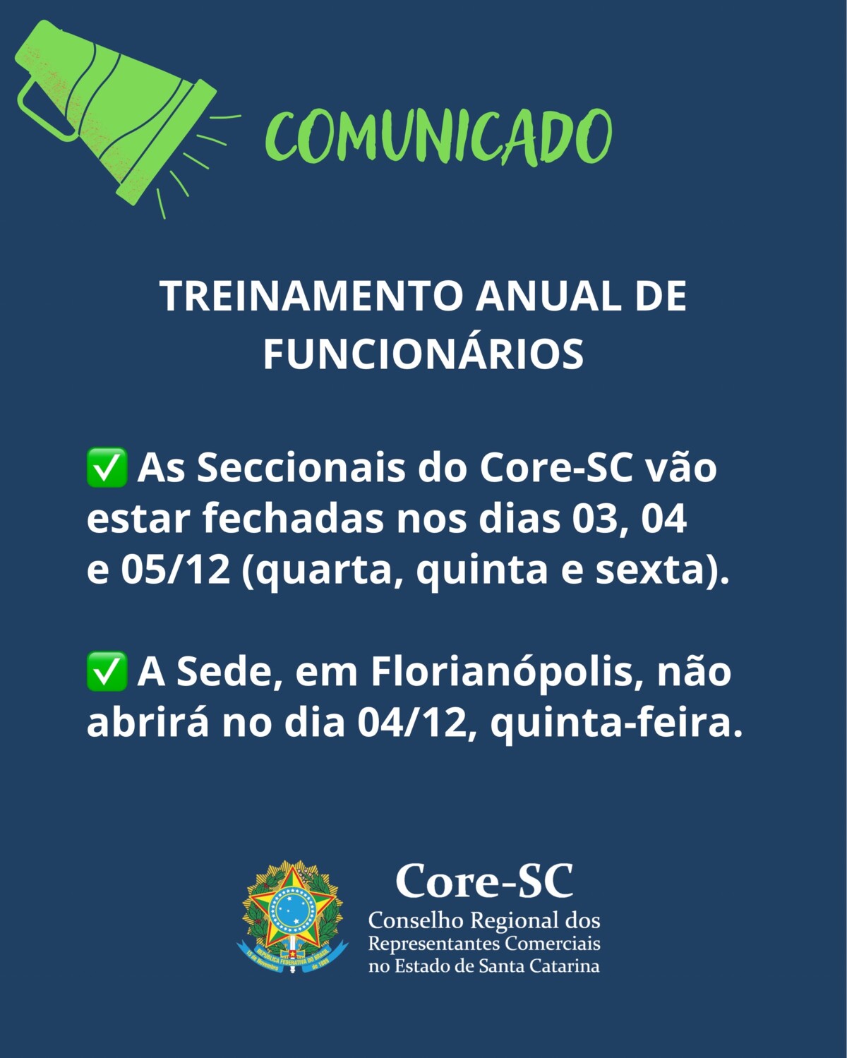 atencao-seccionais-e-sede-do-core-sc-vao-ficar-fechadas-alguns-dias-para-treinamento-anual-de-funcionarios
